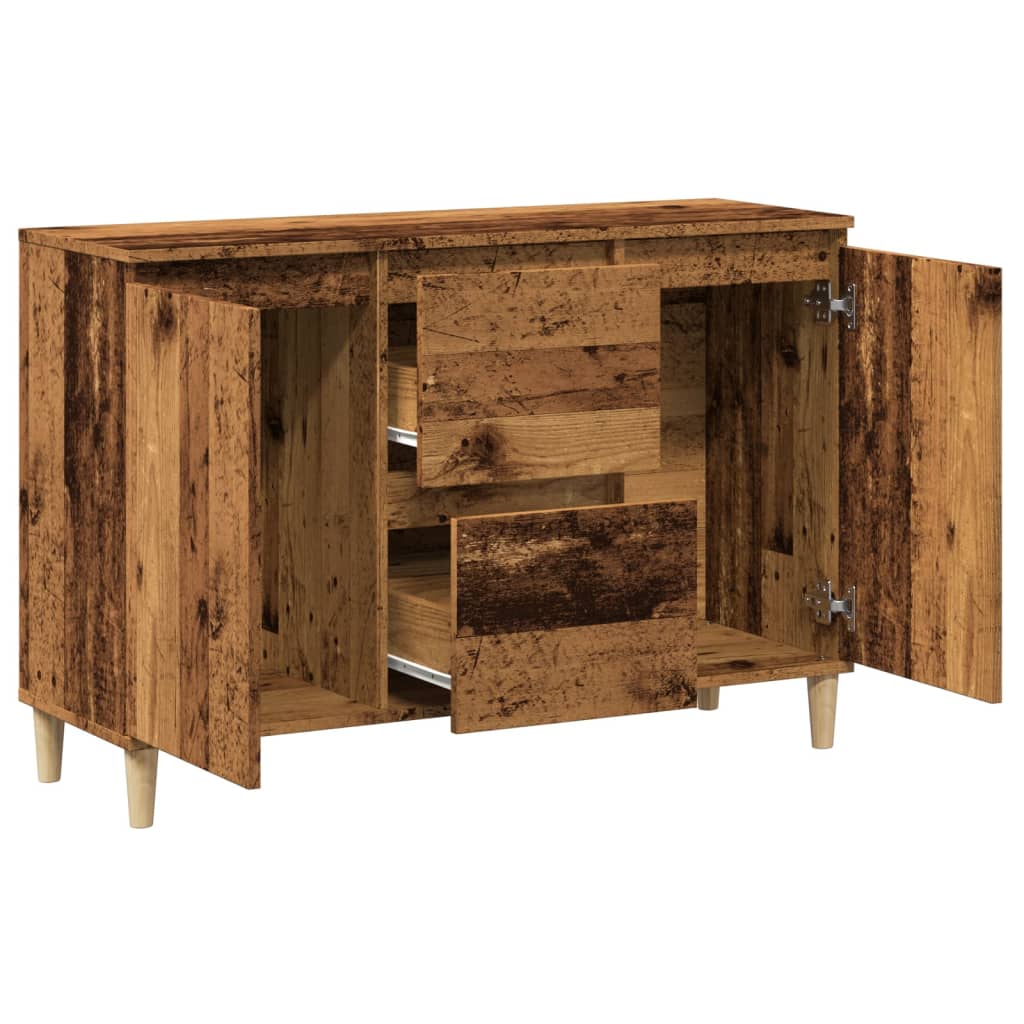 Sideboard Old Wood 102x35x70 cm Engineered Wood