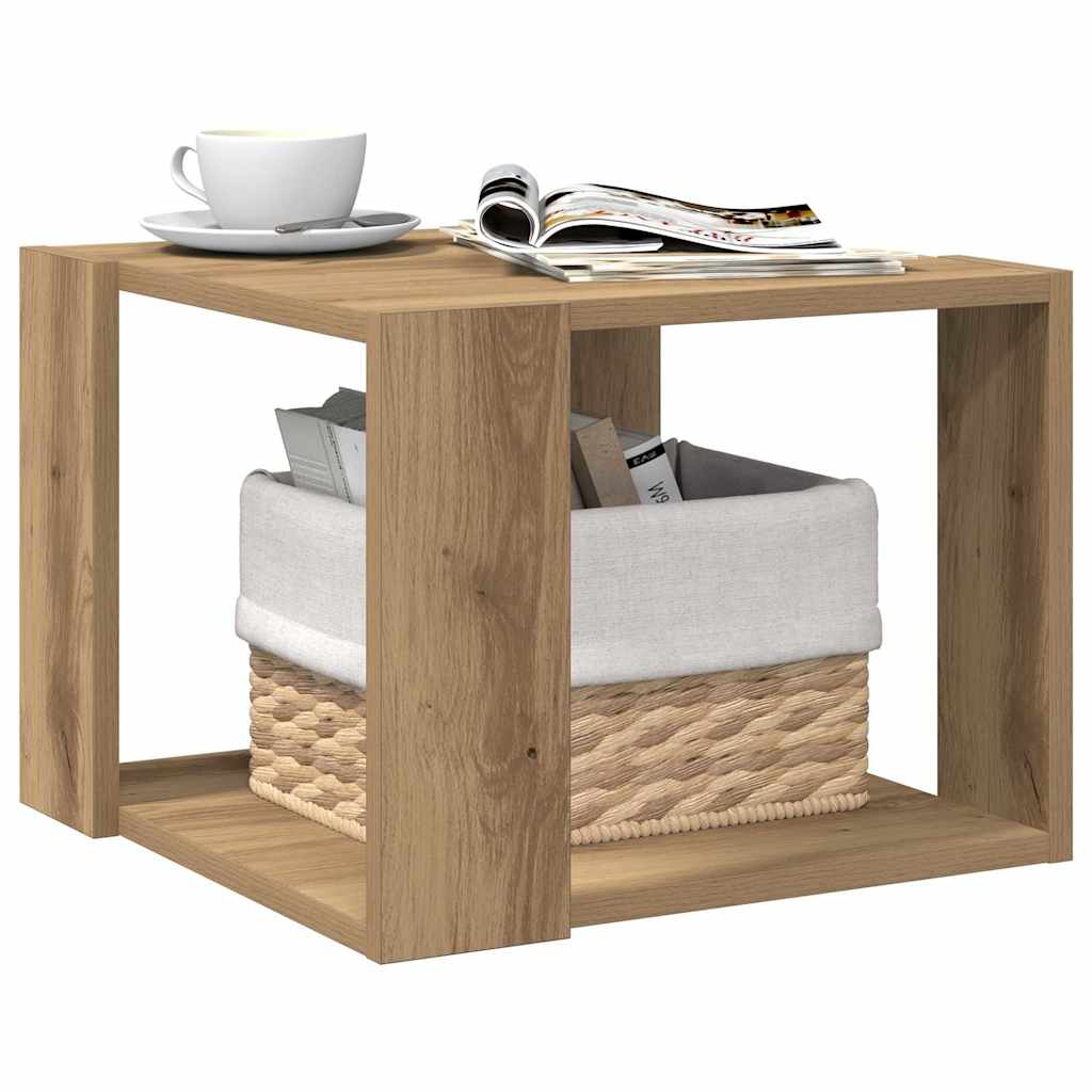 Coffee Table Artisan Oak 40x40x30 cm Engineered Wood