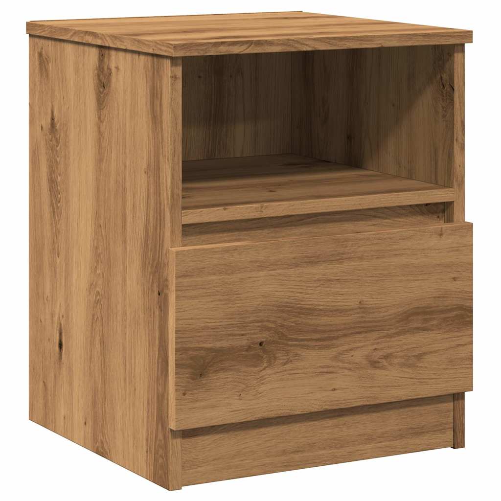 vidaXL Bedside Cabinet Artisan Oak 40x40x50 cm Engineered Wood