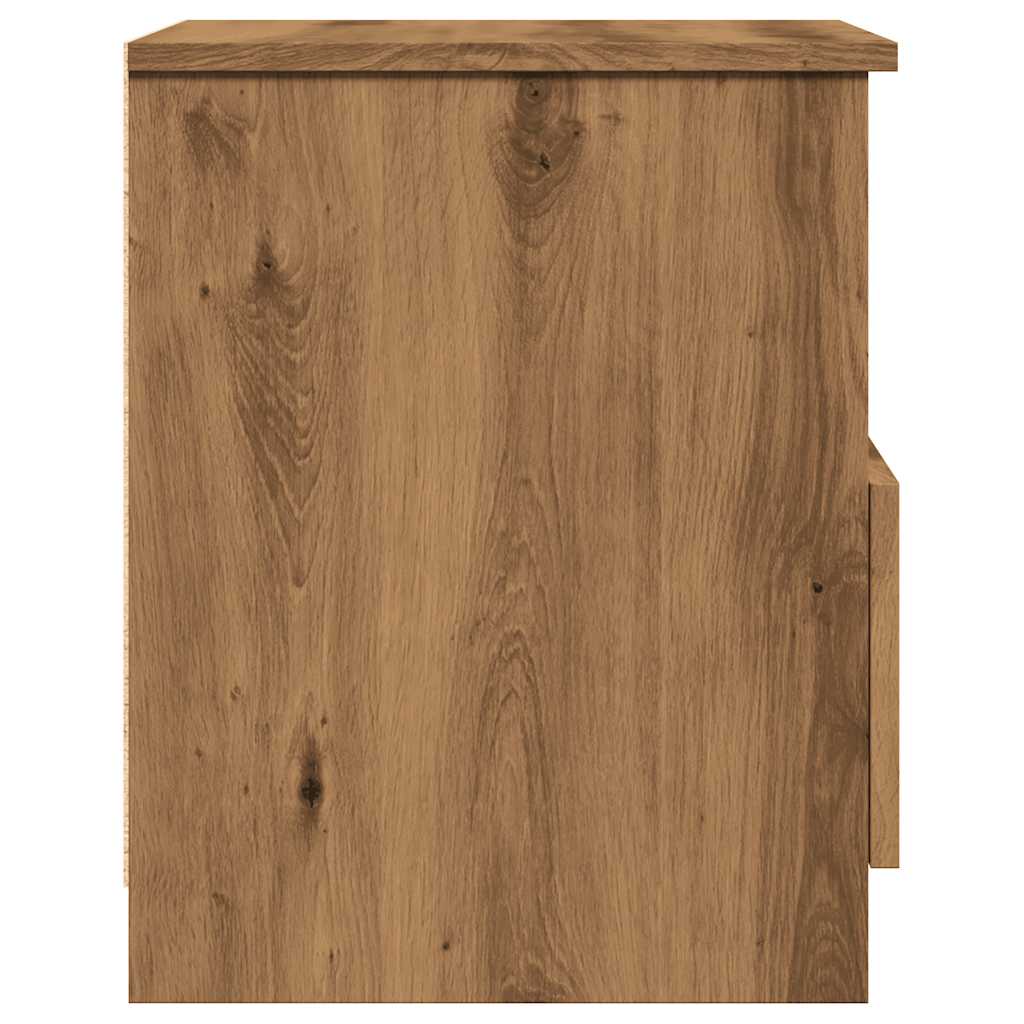 vidaXL Bedside Cabinet Artisan Oak 40x40x50 cm Engineered Wood