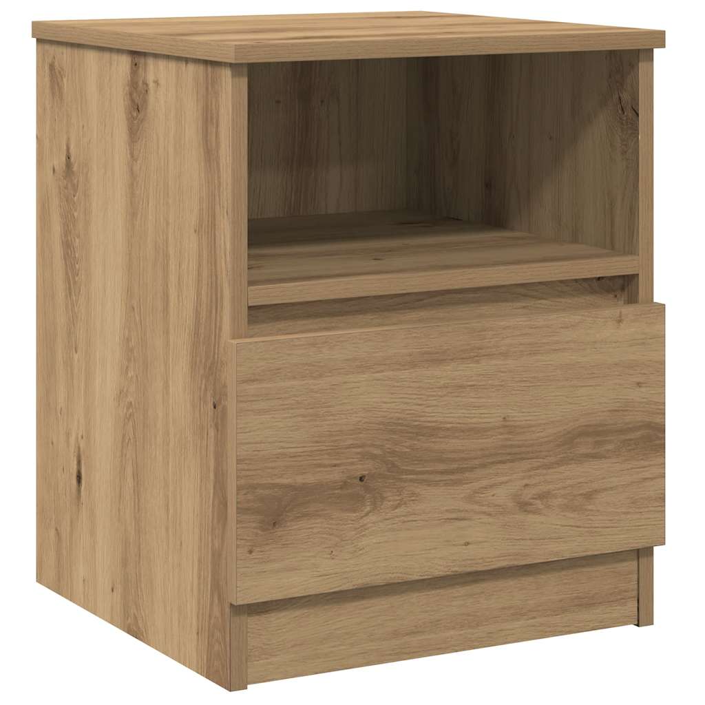Bedside Cabinets 2 pcs Artisan Oak 40x40x50 cm Engineered Wood