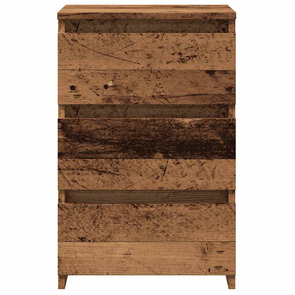 vidaXL Bedside Cabinet Old Wood 40x35x62.5 cm Engineered Wood