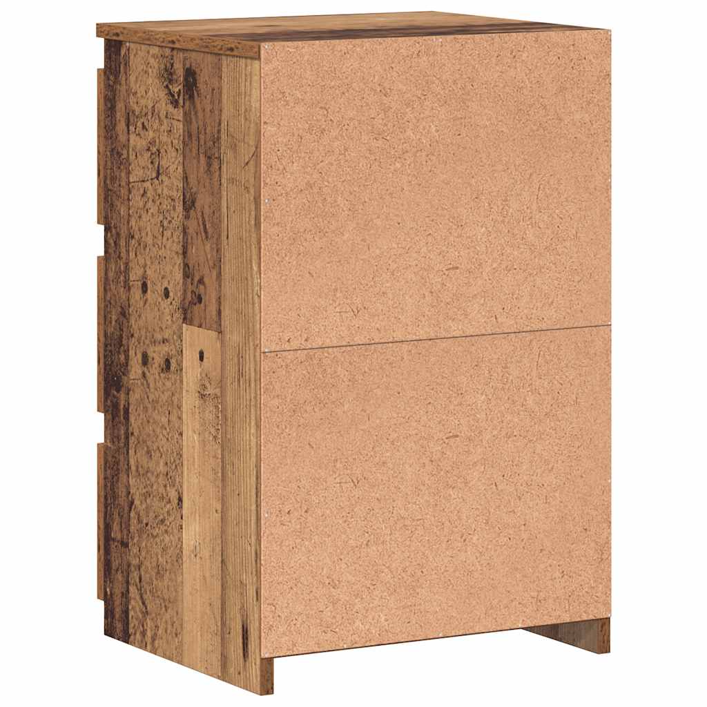 Bedside Cabinets 2 pcs Old Wood 40x35x62.5 cm Engineered Wood