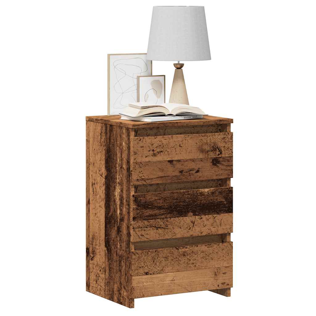 vidaXL Bedside Cabinets 2 pcs Old Wood 40x35x62.5 cm Engineered Wood
