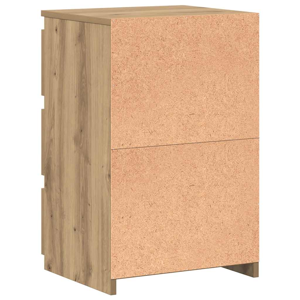 Bedside Cabinets 2 pcs Artisan Oak 40x35x62.5cm Engineered Wood