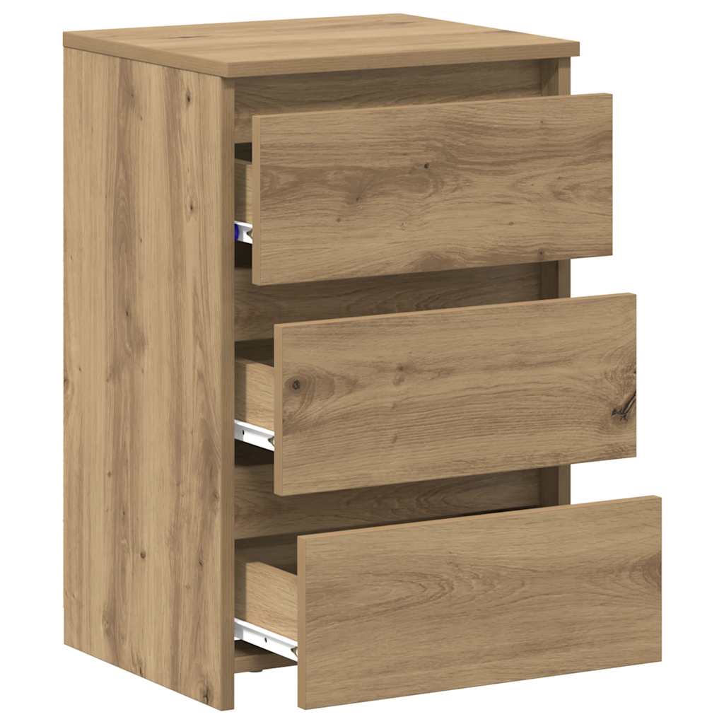 Bedside Cabinets 2 pcs Artisan Oak 40x35x62.5cm Engineered Wood