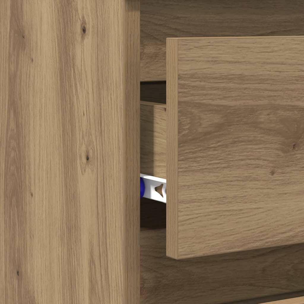 Bedside Cabinets 2 pcs Artisan Oak 40x35x62.5cm Engineered Wood