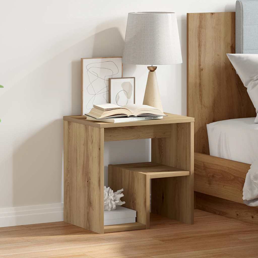 Bedside Cabinet Artisan Oak 40x30x40 cm Engineered Wood