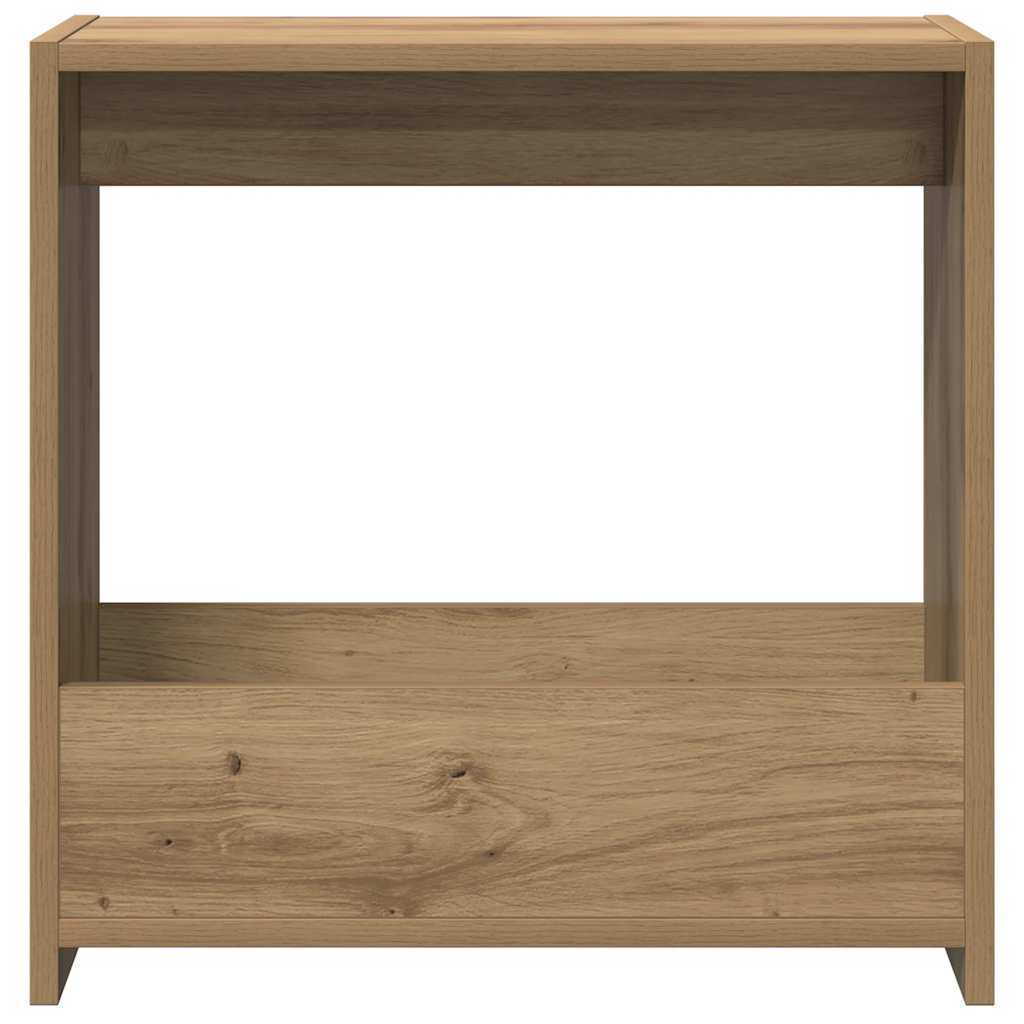 Side Table Artisan Oak 50x26x50 cm Engineered Wood