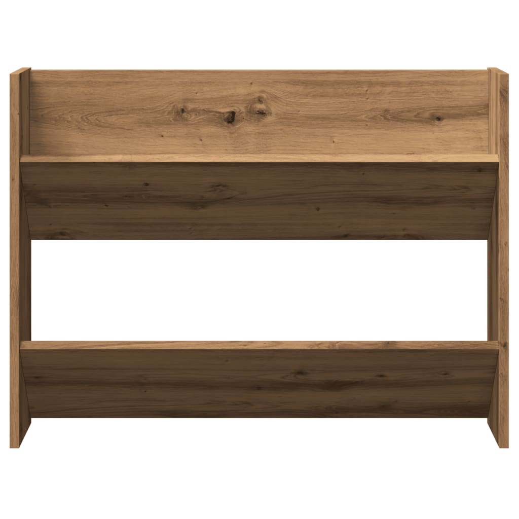 vidaXL Wall Shoe Cabinet Artisan Oak 80x18x60 cm Engineered Wood