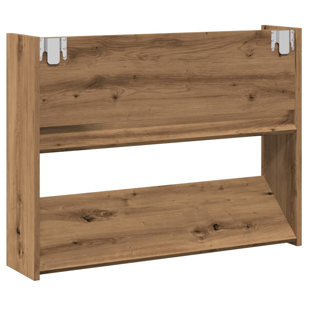 vidaXL Wall Shoe Cabinet Artisan Oak 80x18x60 cm Engineered Wood