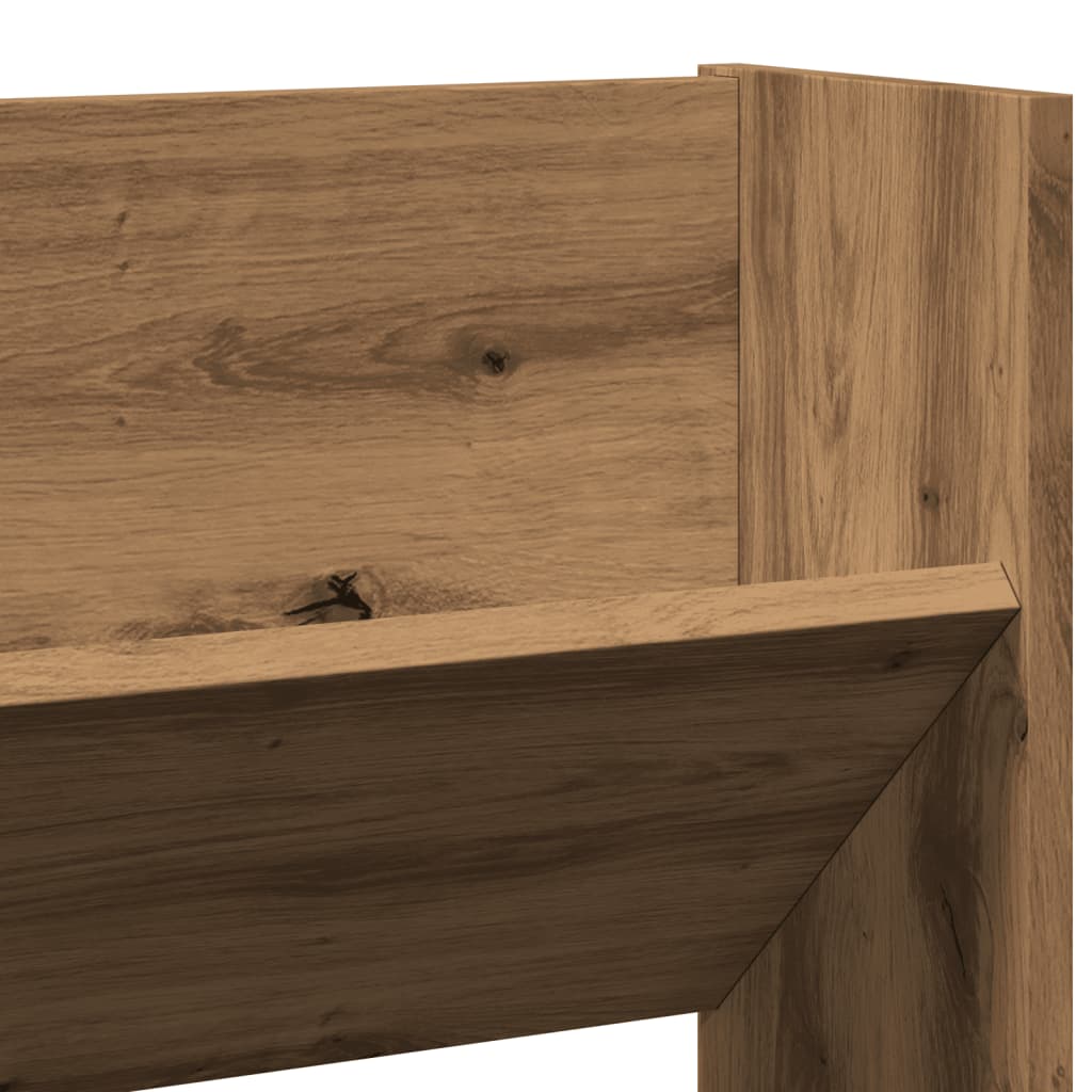 vidaXL Wall Shoe Cabinet Artisan Oak 80x18x60 cm Engineered Wood