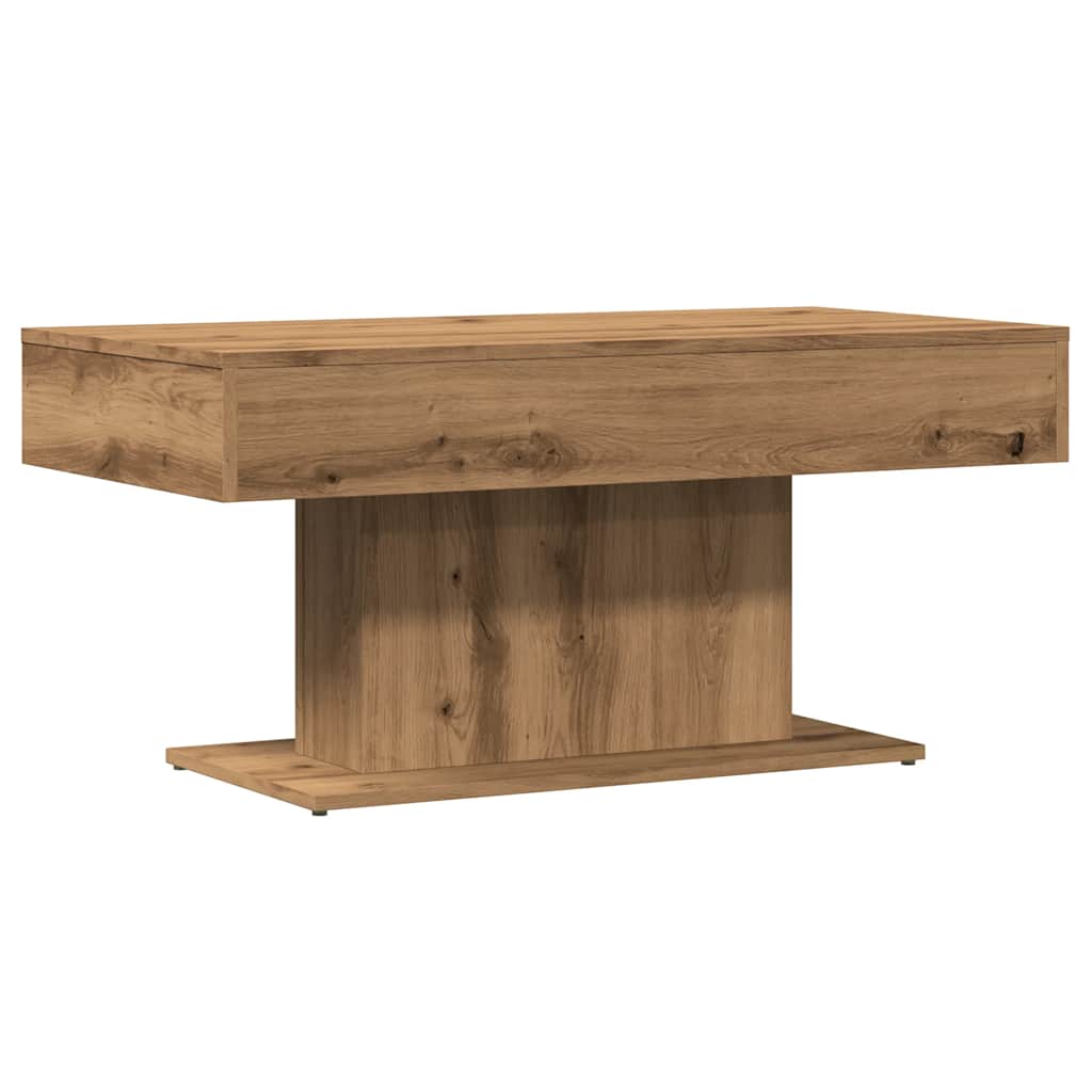 Coffee Table Artisan Oak 96x50x45 cm Engineered Wood