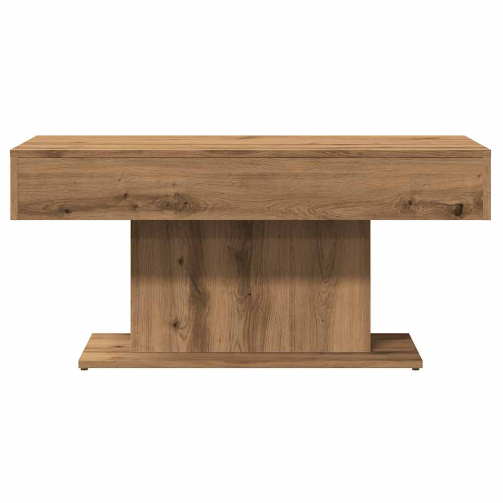 Coffee Table Artisan Oak 96x50x45 cm Engineered Wood