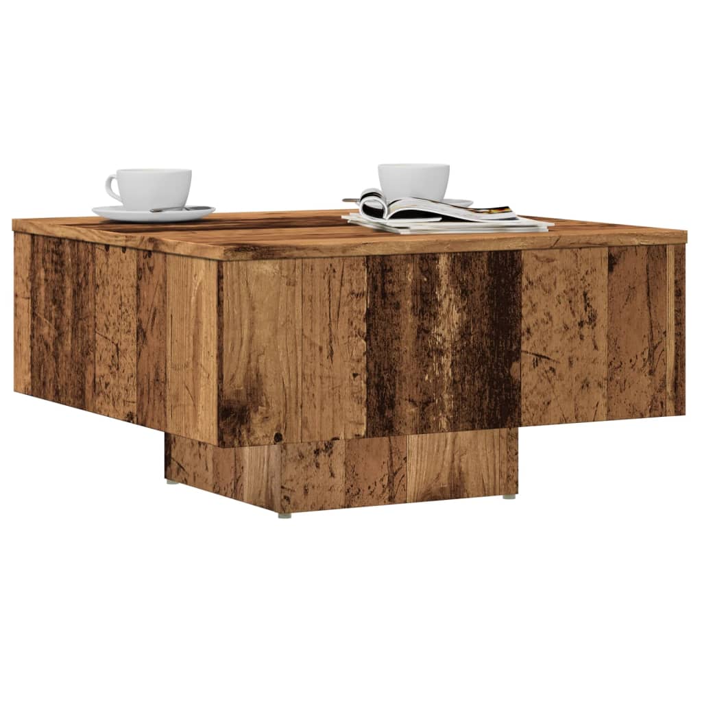 Coffee Table Old Wood 60x60x31,5 cm Engineered Wood