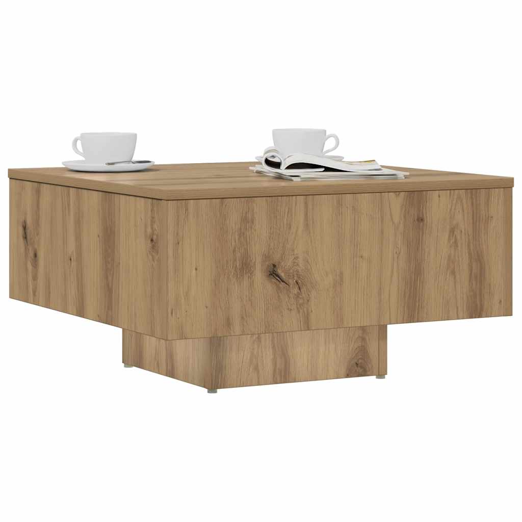 Coffee Table Artisan Oak 60x60x31,5 cm Engineered Wood