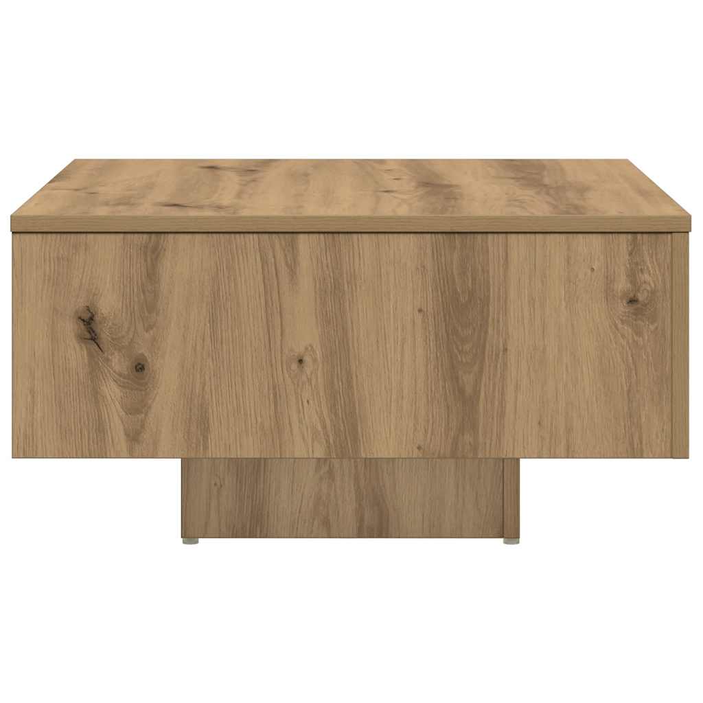 Coffee Table Artisan Oak 60x60x31,5 cm Engineered Wood