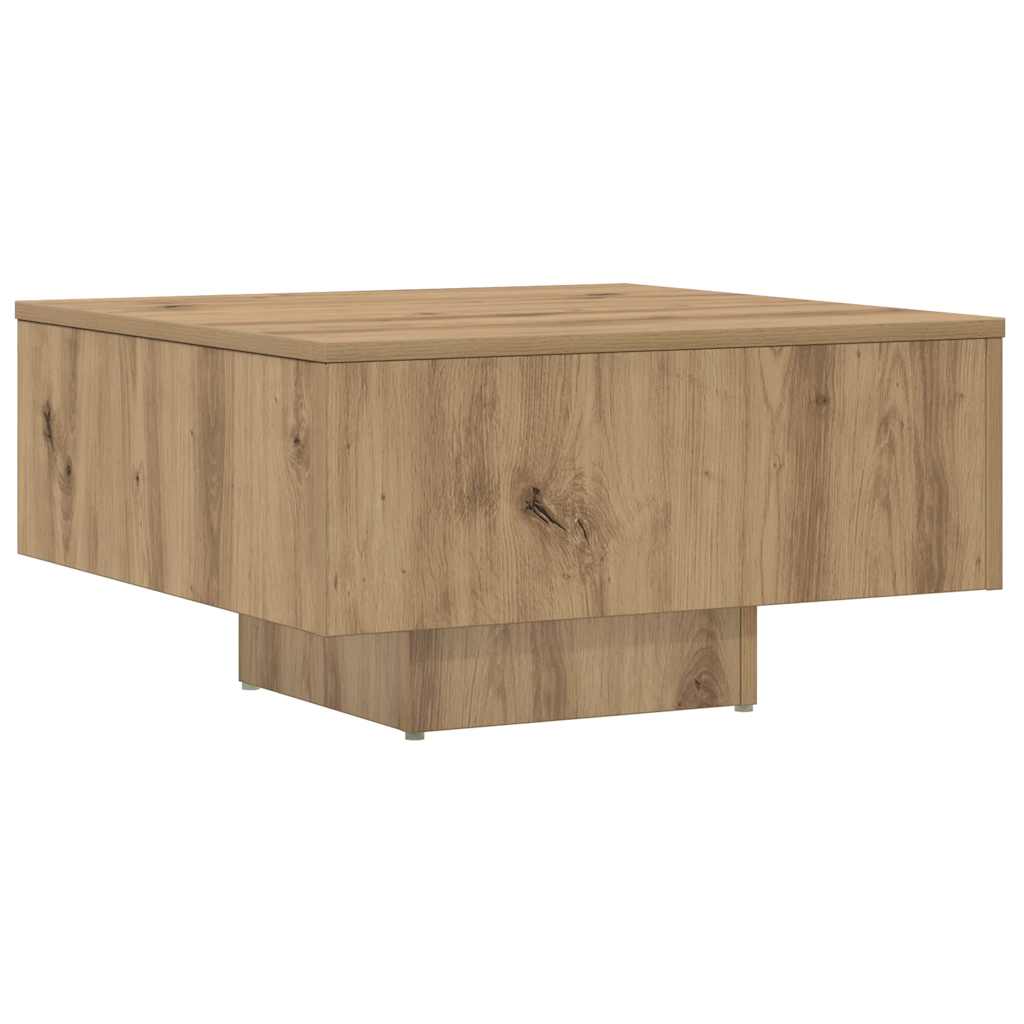 Coffee Table Artisan Oak 60x60x31,5 cm Engineered Wood