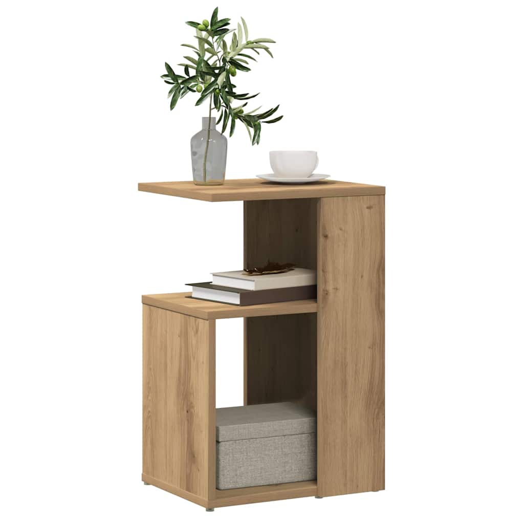 Side Table Artisan Oak 36x30x56 cm Engineered Wood