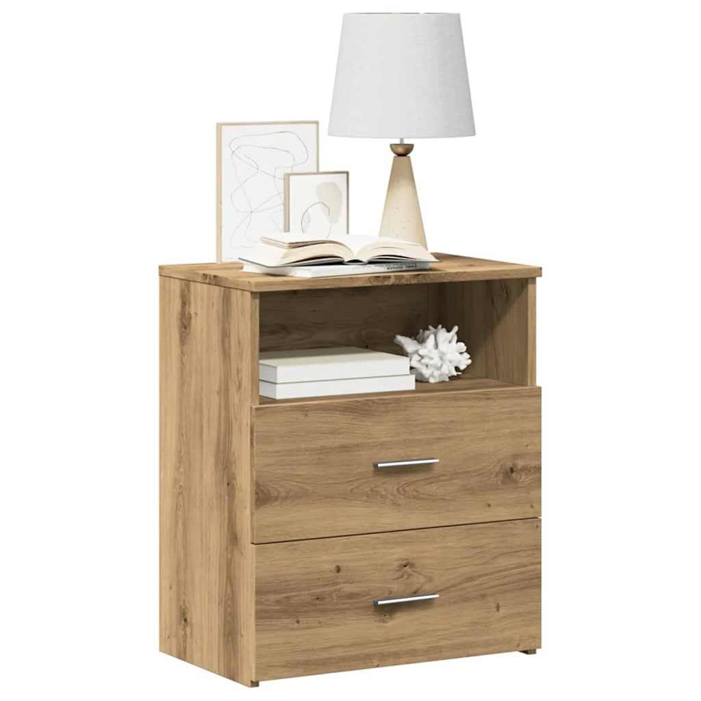 vidaXL Bedside Cabinets 2 pcs Artisan Oak 50x32x60cm Engineered Wood