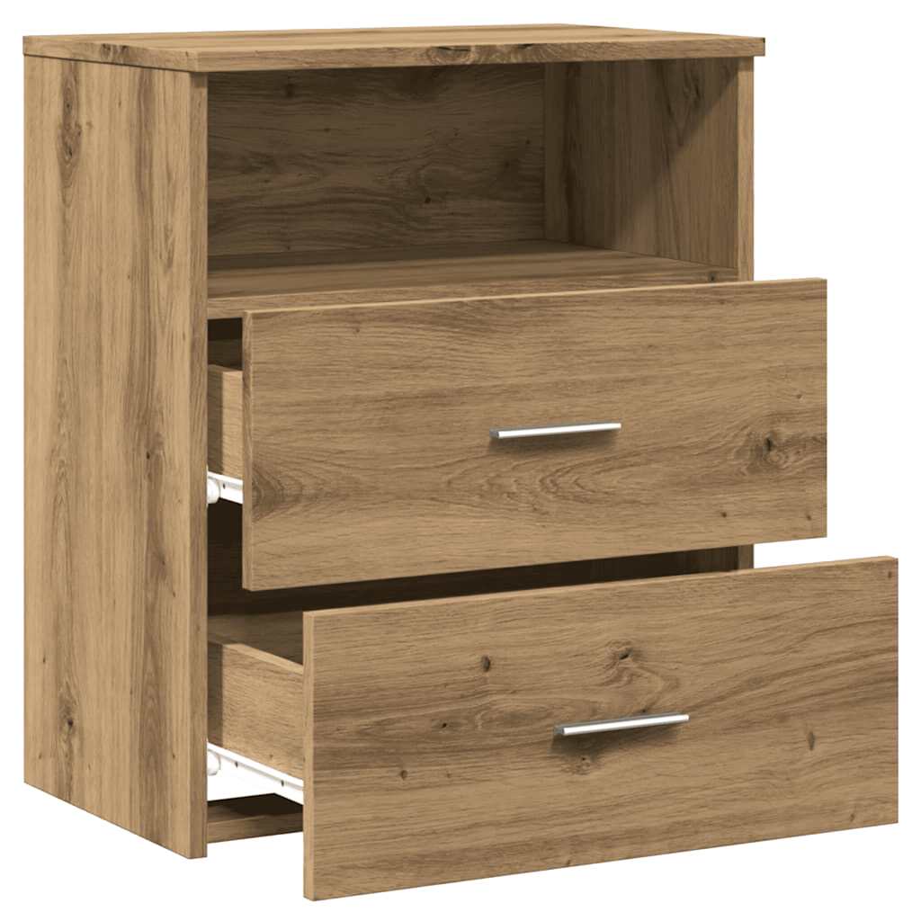 vidaXL Bedside Cabinets 2 pcs Artisan Oak 50x32x60cm Engineered Wood