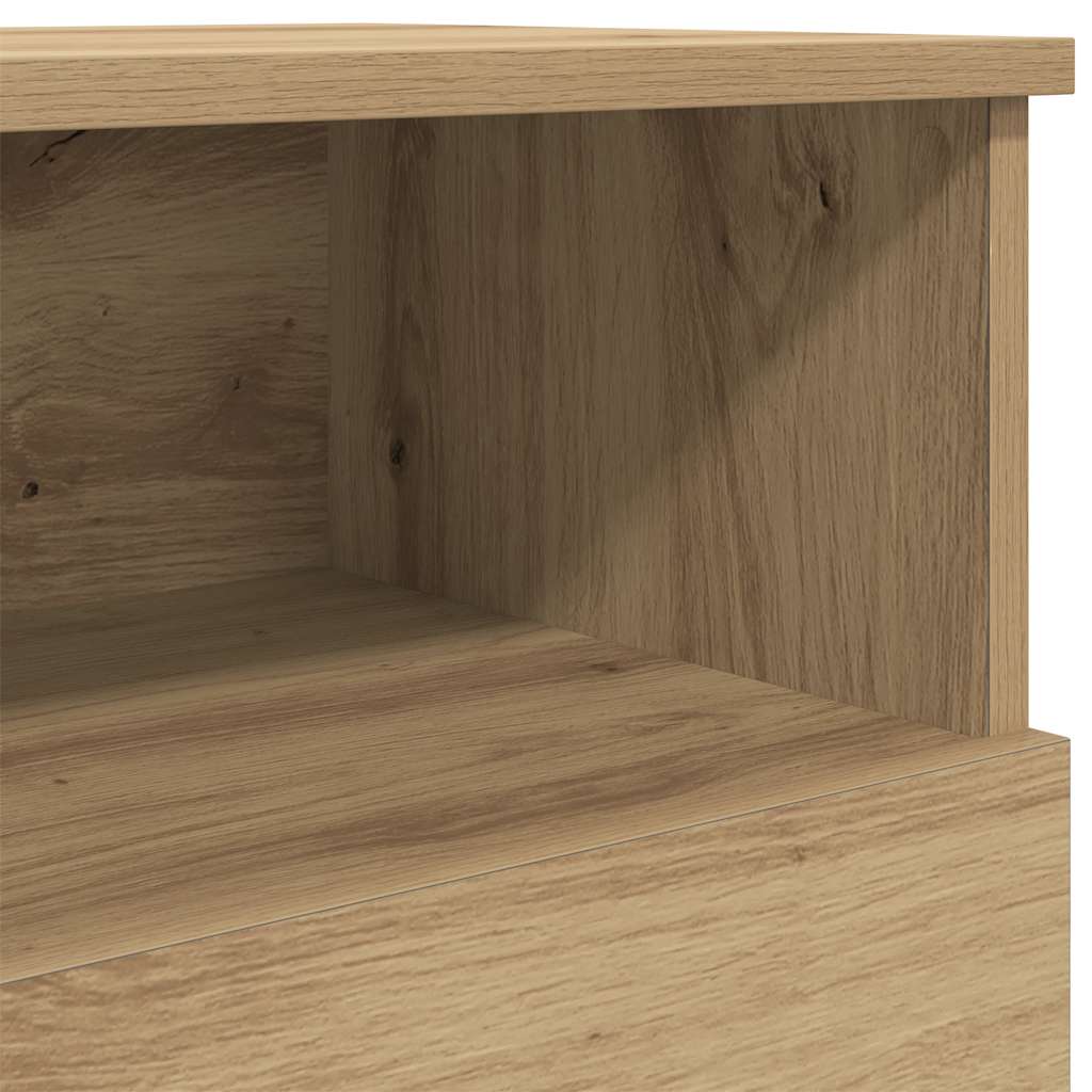Bedside Cabinets 2 pcs Artisan Oak 50x32x60cm Engineered Wood