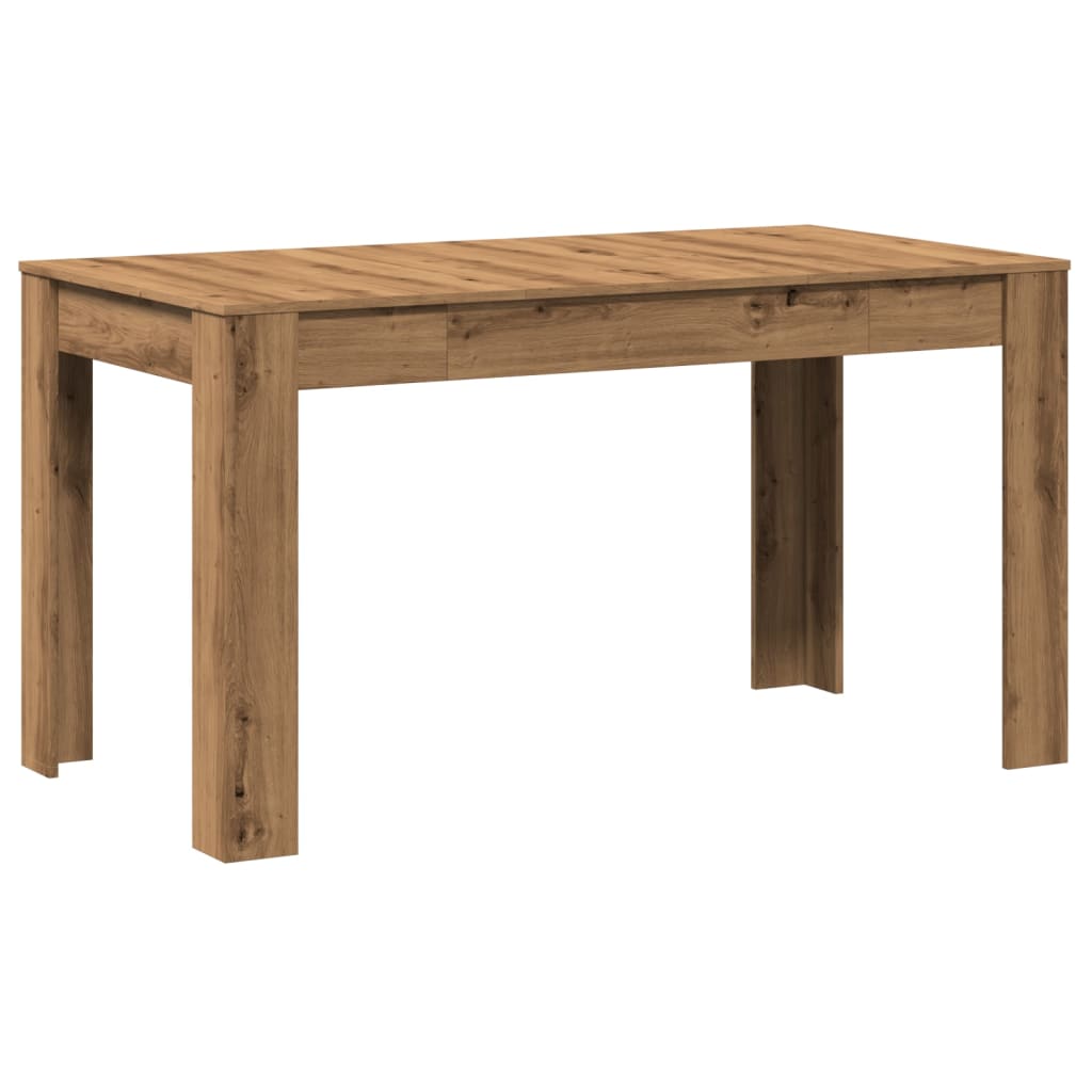 vidaXL Dining Table Artisan Oak 140x74.5x76 cm Engineered Wood