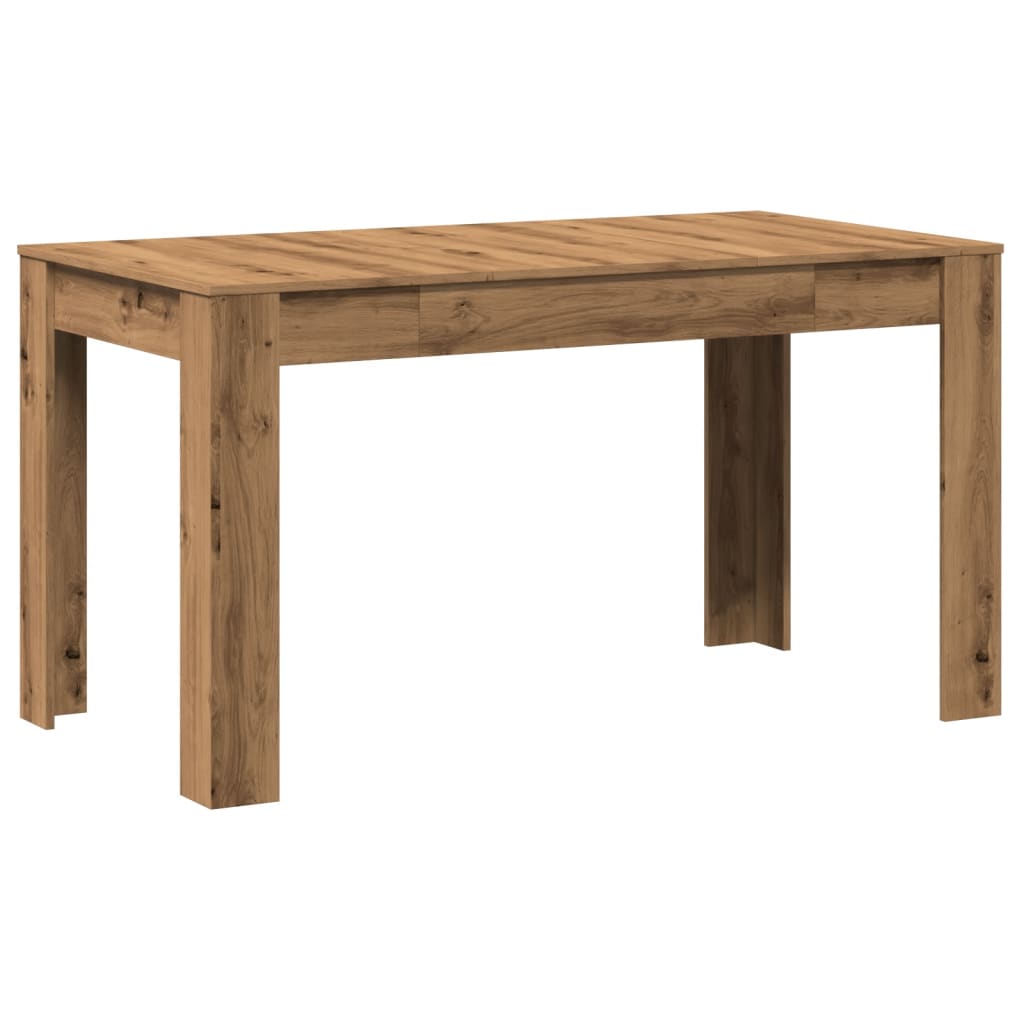 vidaXL Dining Table Artisan Oak 140x74.5x76 cm Engineered Wood