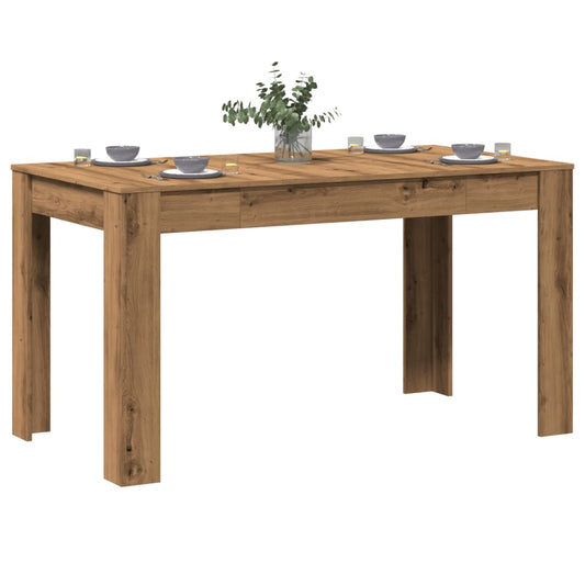 vidaXL Dining Table Artisan Oak 140x74.5x76 cm Engineered Wood