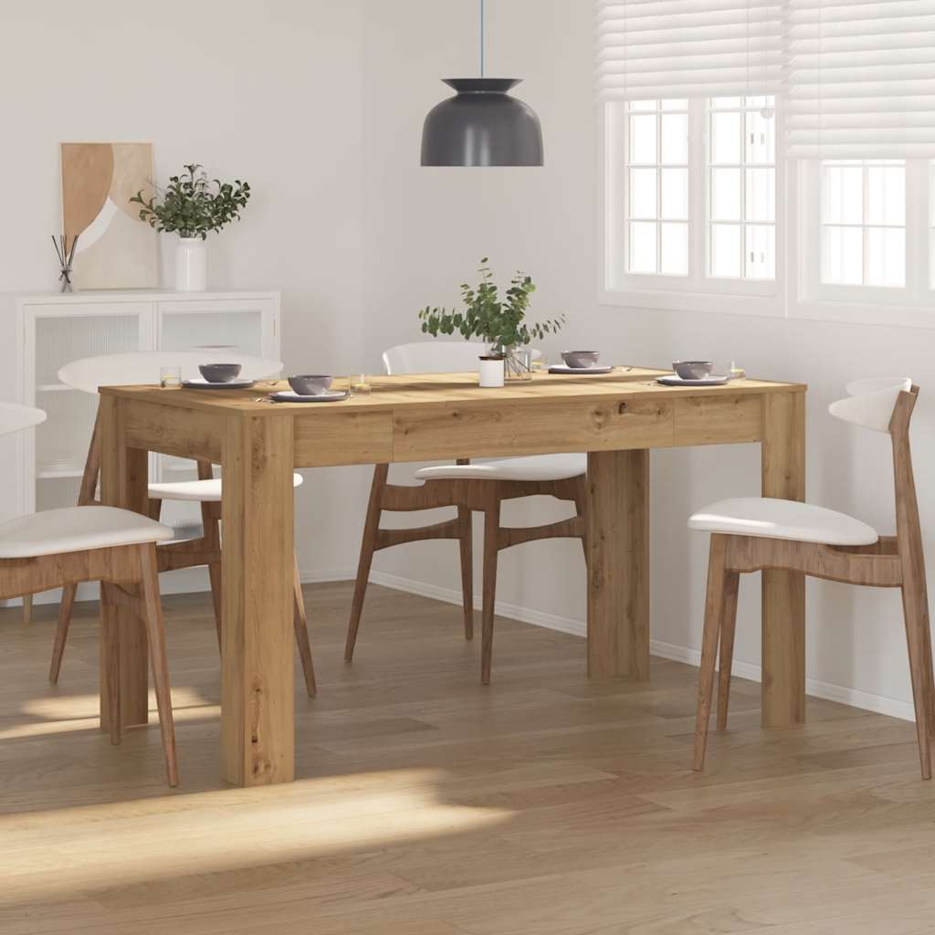 Dining Table Artisan Oak 140x74,5x76 cm Engineered Wood