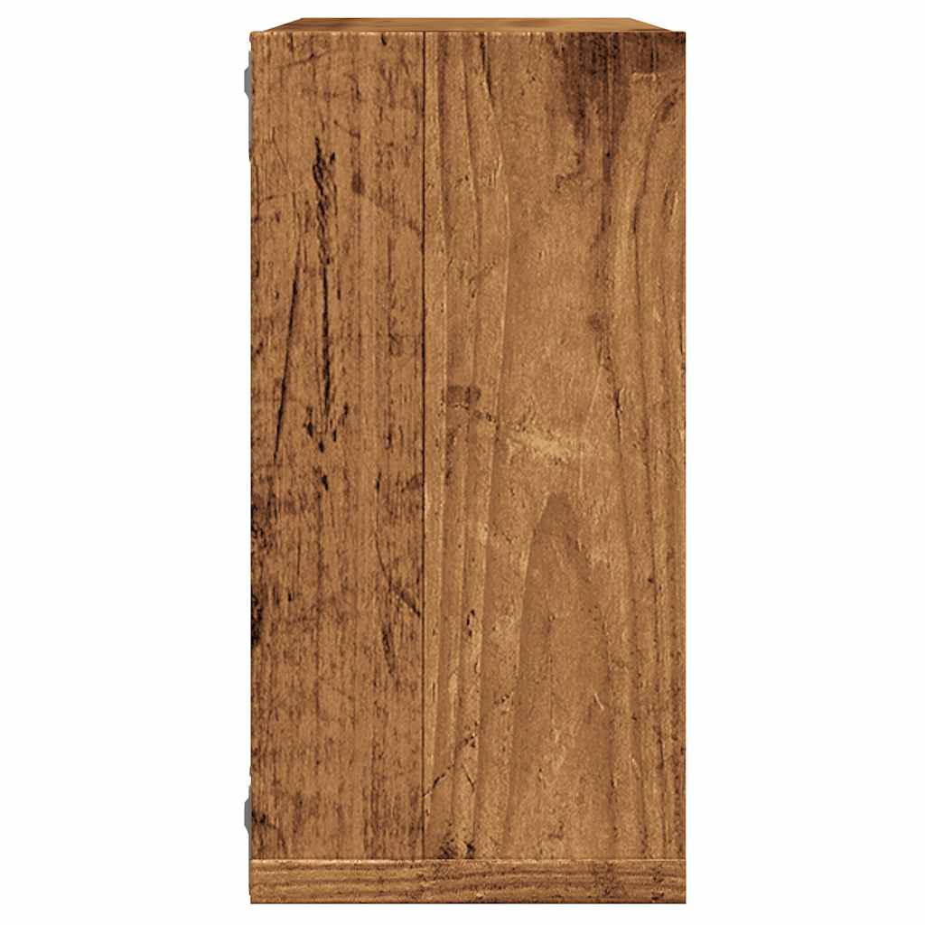 Wall Cube Shelves 2 pcs Old Wood 30x15x30 cm Engineered Wood