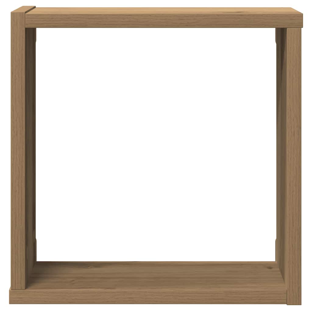 Wall Cube Shelves 2 pcs Artisan Oak 30x15x30 cm Engineered Wood