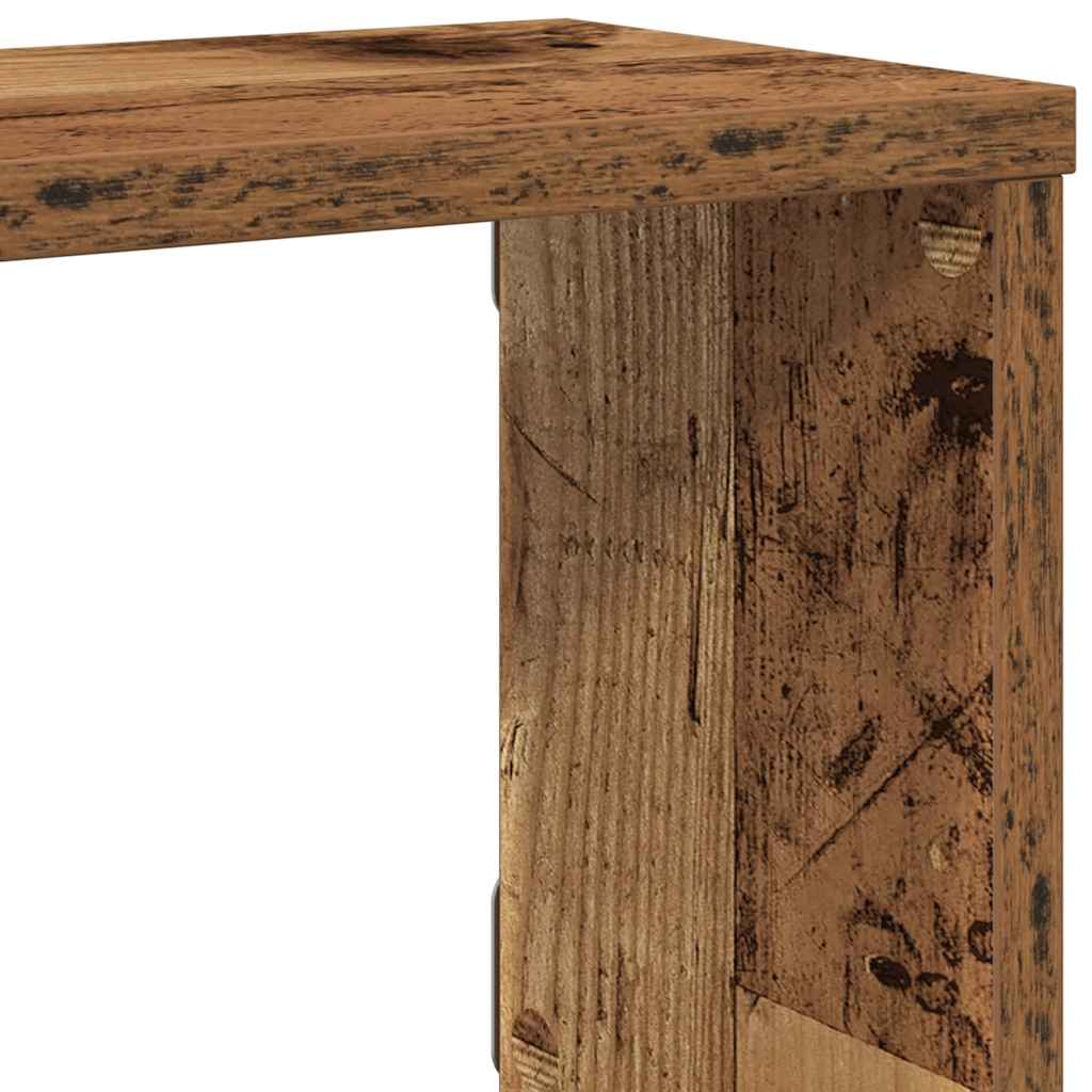 Wall Cube Shelves 4 pcs Old Wood 60x15x23 cm Engineered Wood