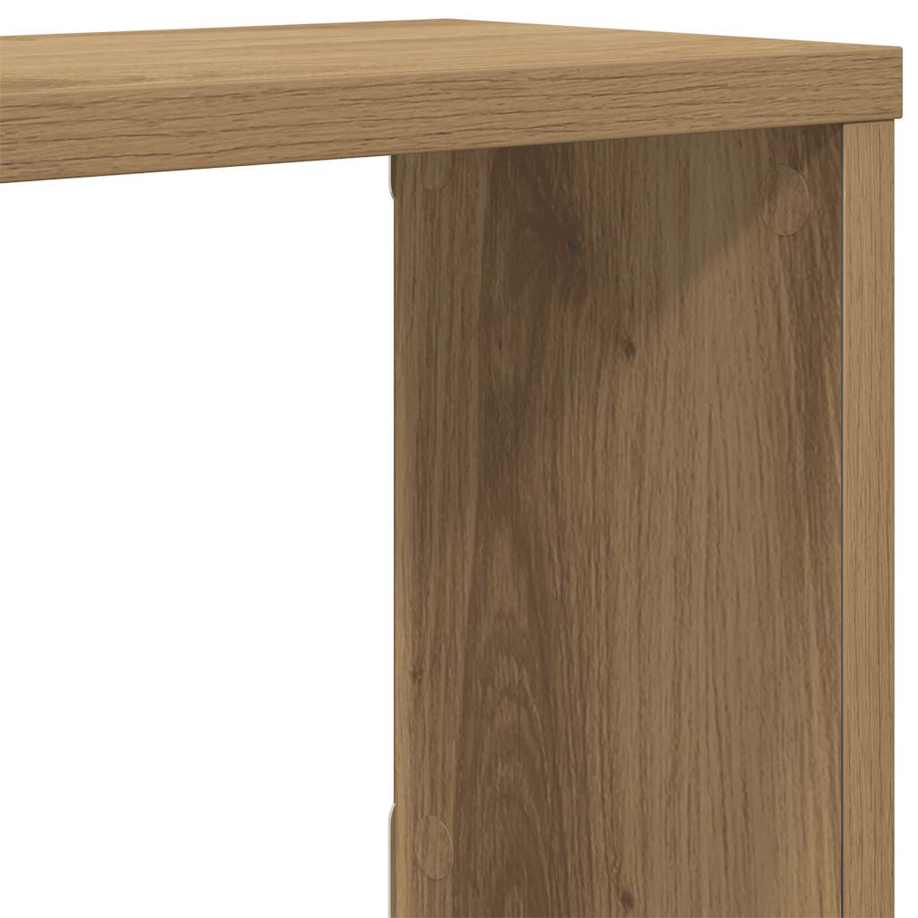 Wall Cube Shelves 2 pcs Artisan Oak 60x15x23 cm Engineered Wood