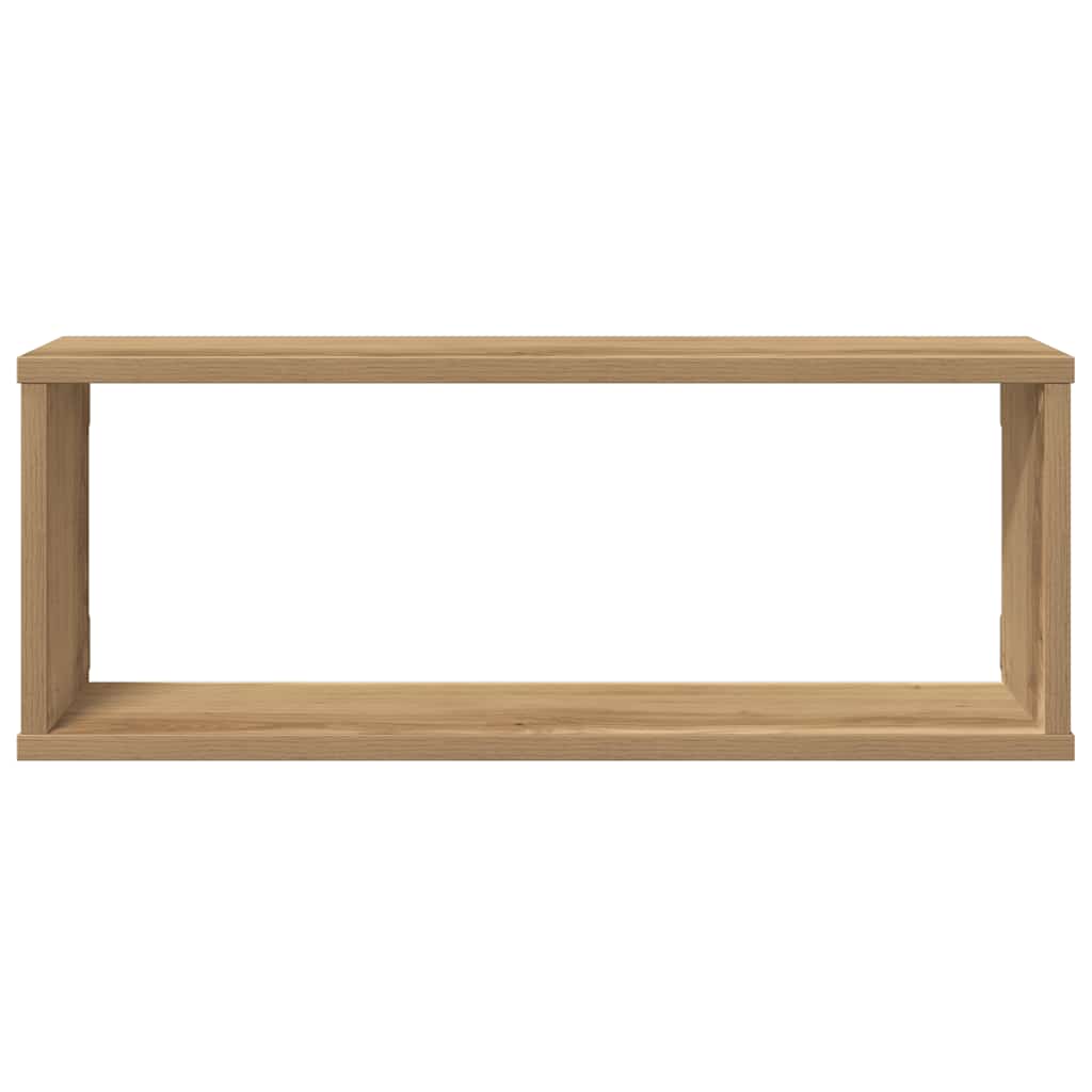 Wall Cube Shelves 4 pcs Artisan Oak 60x15x23 cm Engineered Wood
