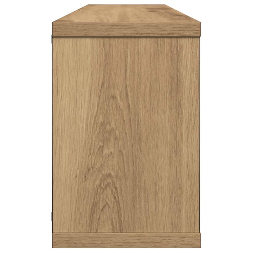 Wall Cube Shelves 6 pcs Artisan Oak 60x15x23 cm Engineered Wood