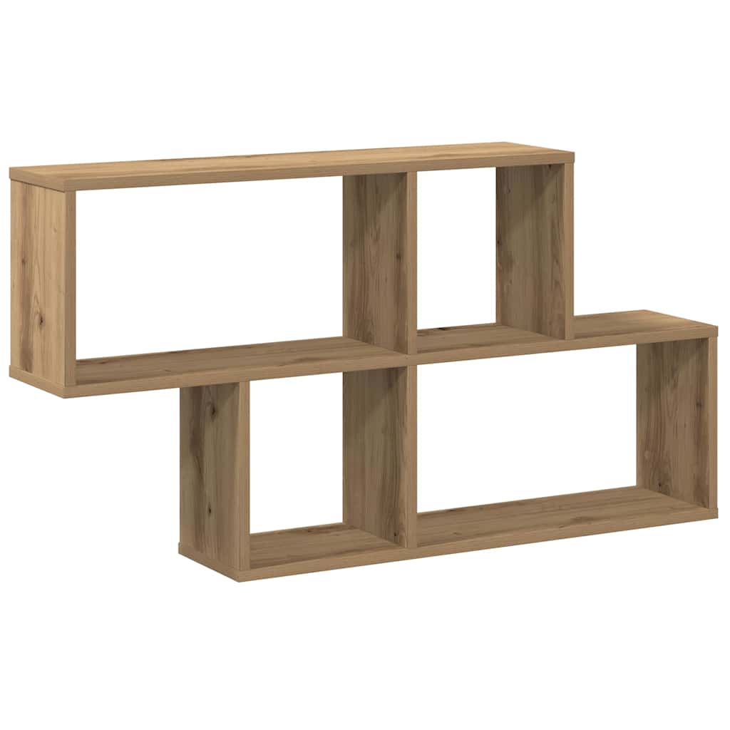 Wall Shelf Artisan Oak 100x18x53 cm Engineered Wood