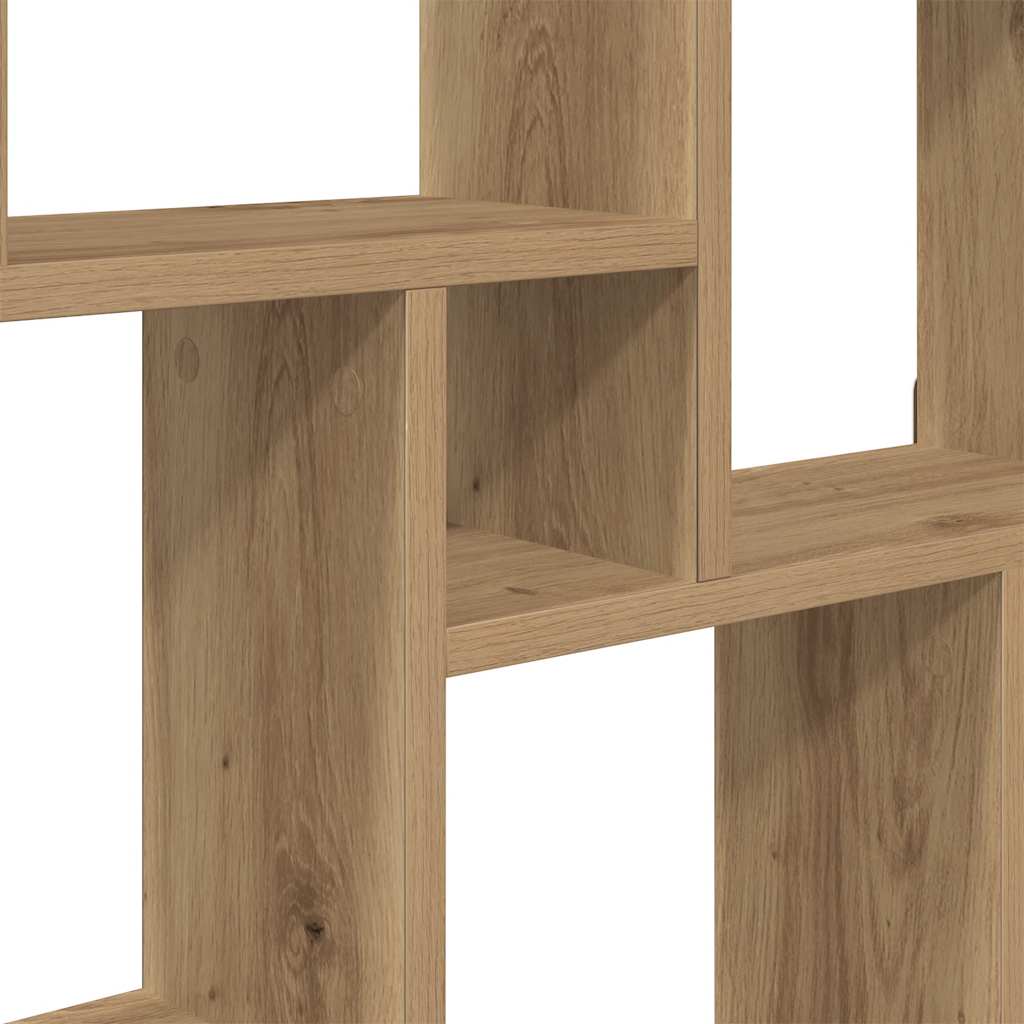 Wall Cube Shelf Artisan Oak 78x15x93 cm Engineered Wood