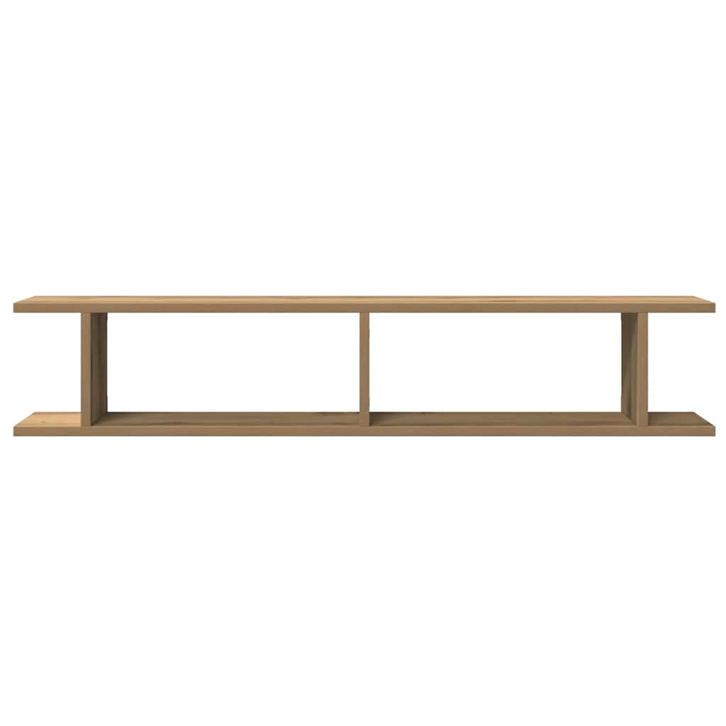 Wall Shelves 2 pcs Artisan Oak 105x18x20 cm Engineered Wood
