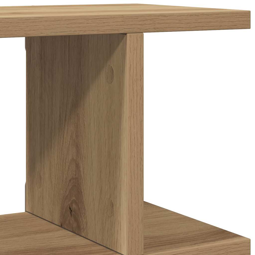Wall Shelves 2 pcs Artisan Oak 105x18x20 cm Engineered Wood