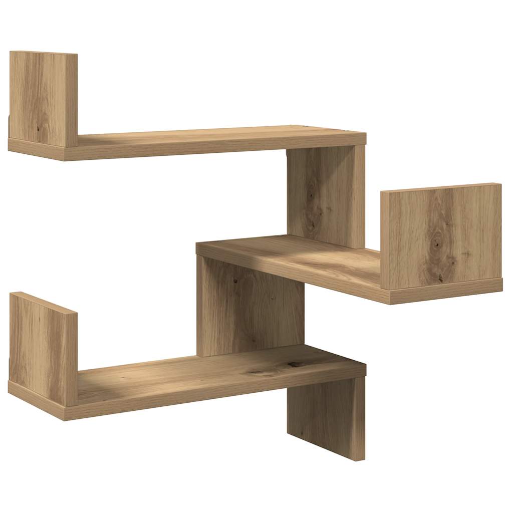 Wall Corner Shelf Artisan Oak 40x40x49,5 cm Engineered Wood