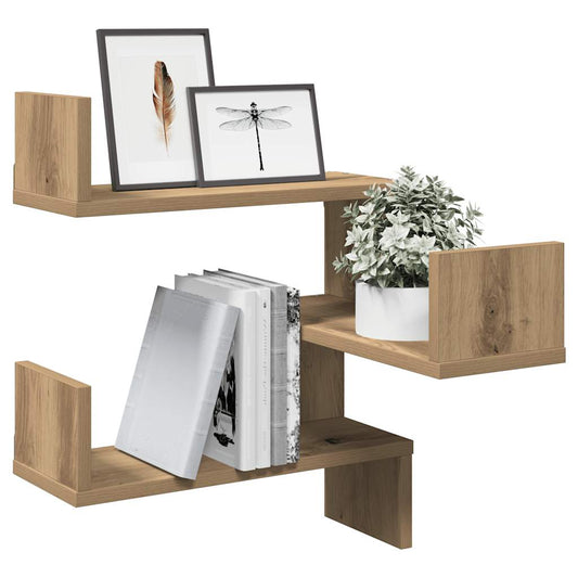 Wall Shelf Wall-Mounted Artisan Oak 40 x 40 x 49.5 cm