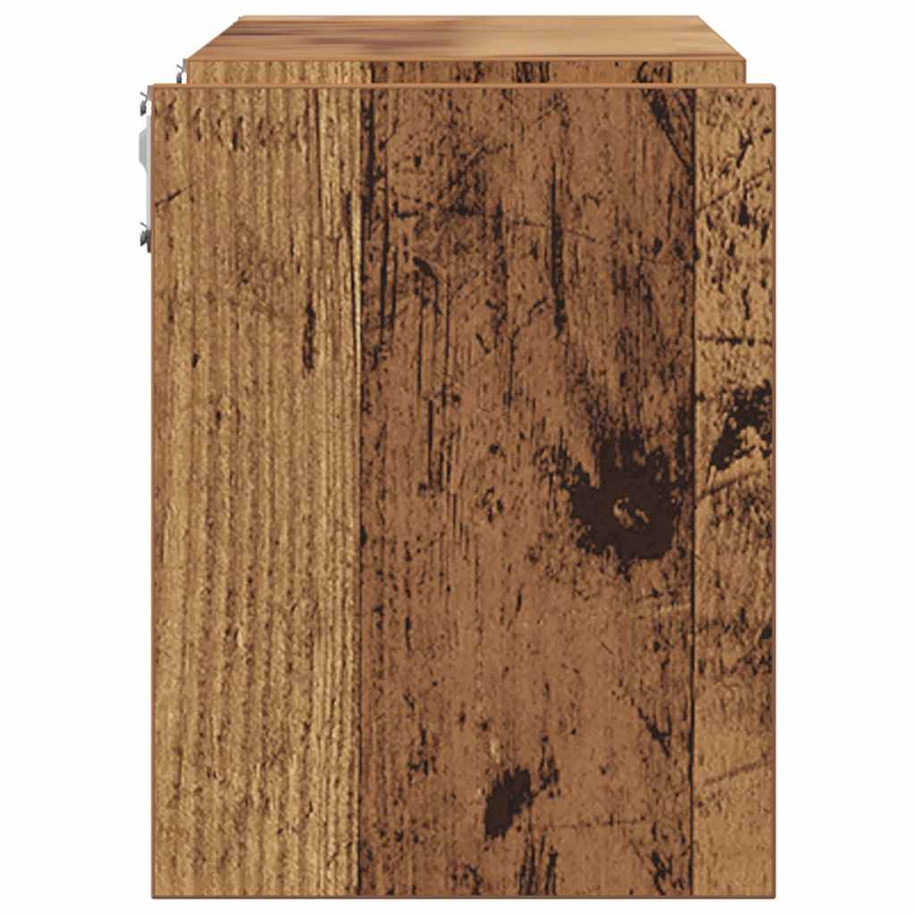 Wall Shelves 2 pcs Old Wood 100x15x20 cm Engineered Wood