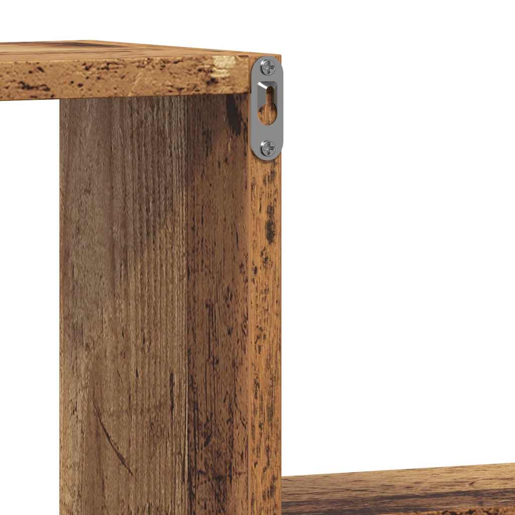 Wall Shelves 2 pcs Old Wood 100x15x20 cm Engineered Wood