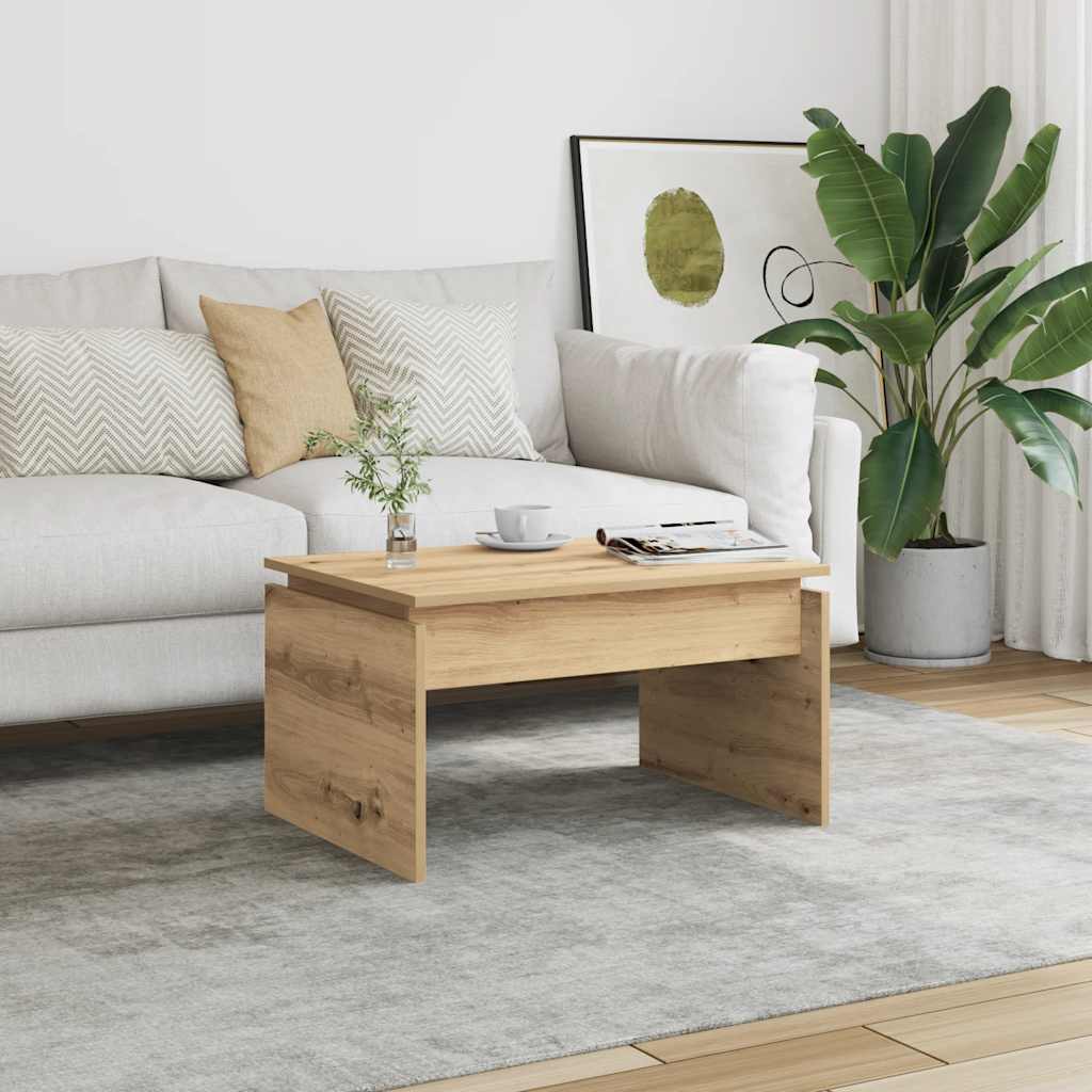 Coffee Table Artisan Oak 68x50x38 cm Engineered Wood