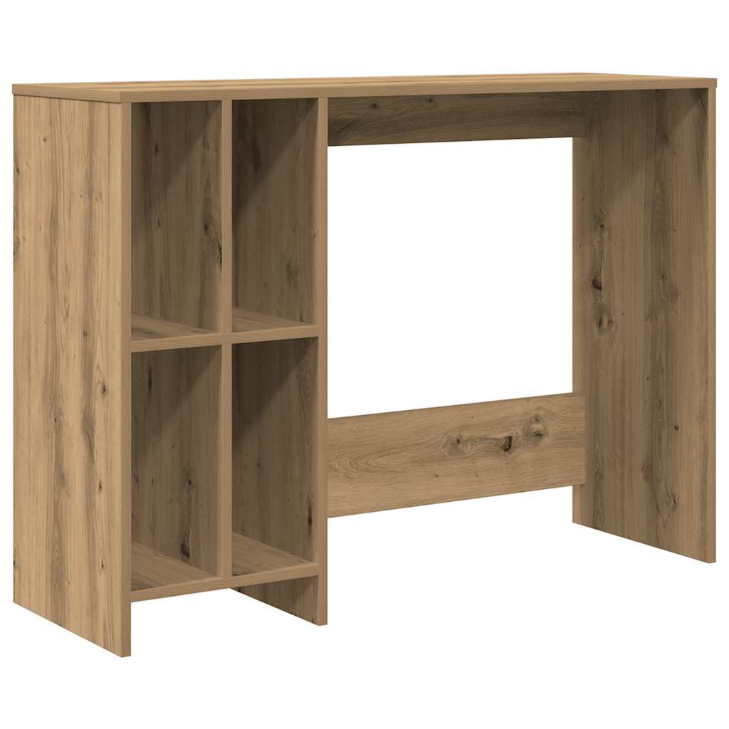 vidaXL Desk Artisan Oak 102.5x35x75 cm Engineered Wood