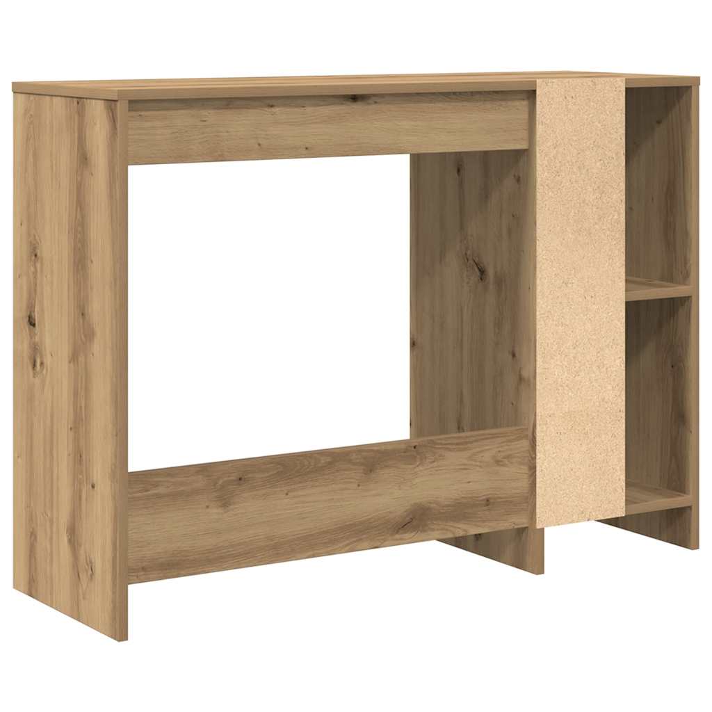 vidaXL Desk Artisan Oak 102.5x35x75 cm Engineered Wood