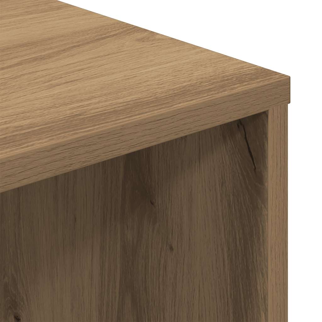 vidaXL Desk Artisan Oak 102.5x35x75 cm Engineered Wood