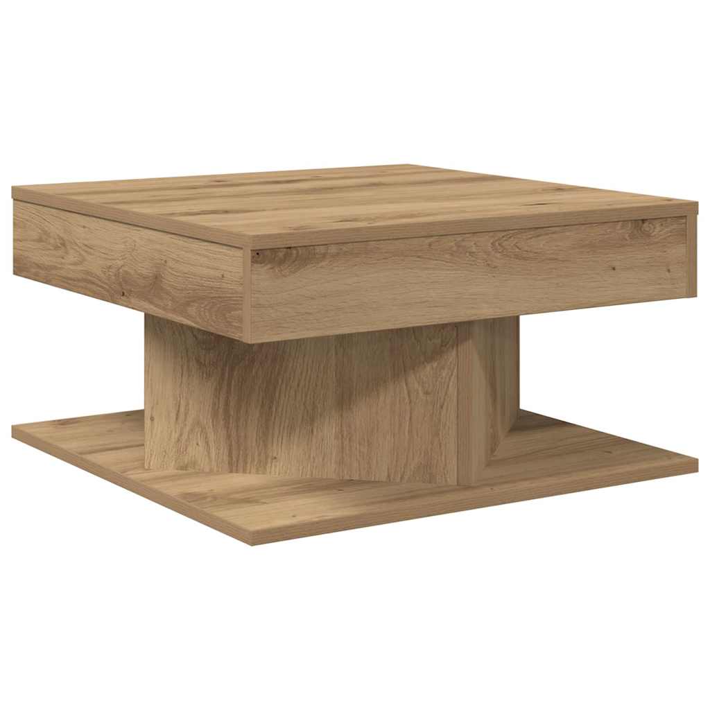 Coffee Table Artisan Oak 55x55x30 cm Engineered Wood