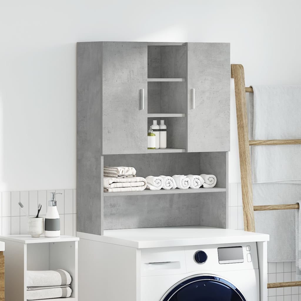 Washing Machine Cabinet Concrete Grey 70,5x25,5x90 cm